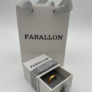 Farallon Matte Gold Minimalist Wedding Band