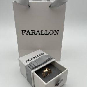 Farallon 18K Gold Leaf Open Statement Ring