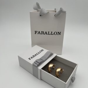 Farallon Ethnic Gold Hoop Earrings